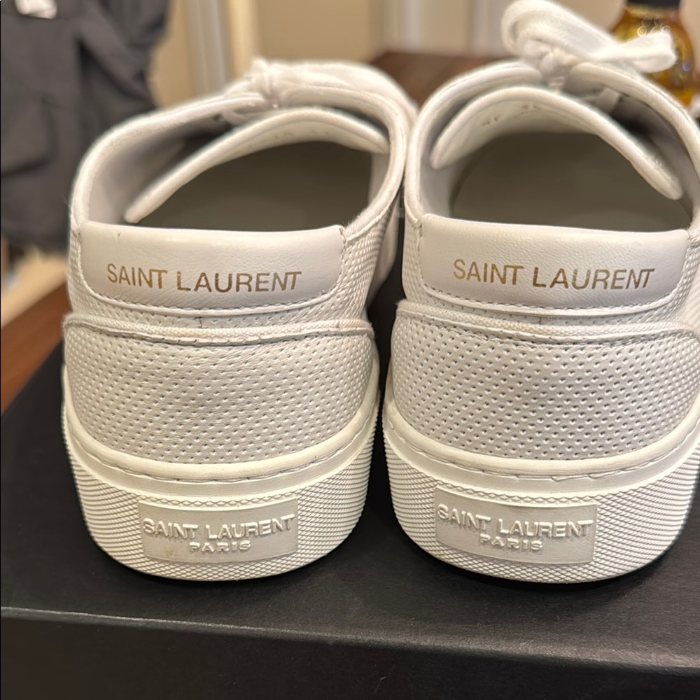 Saint Laurent White Men's Sneakers size 41- worn only once! - Picture 2 of 10